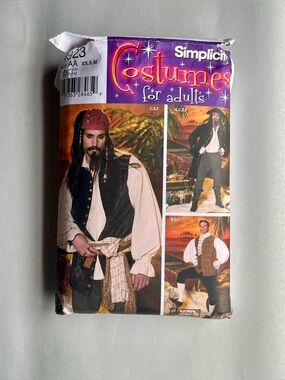Simplicity Costumes For Adults 4923 Mens Pirate Costume Sewing Pattern